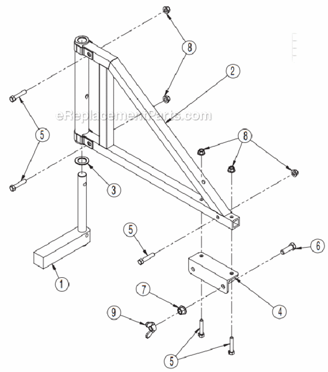 Wing_Nut Diagram and Parts List for 720713  Little Wonder Leaf Blower / Vacuum